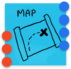 Idea 1, a map that shows you the quickest way of getting to a store