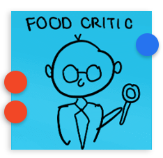 Idea 4, A food critic who helps you find the best and worst quality food out there