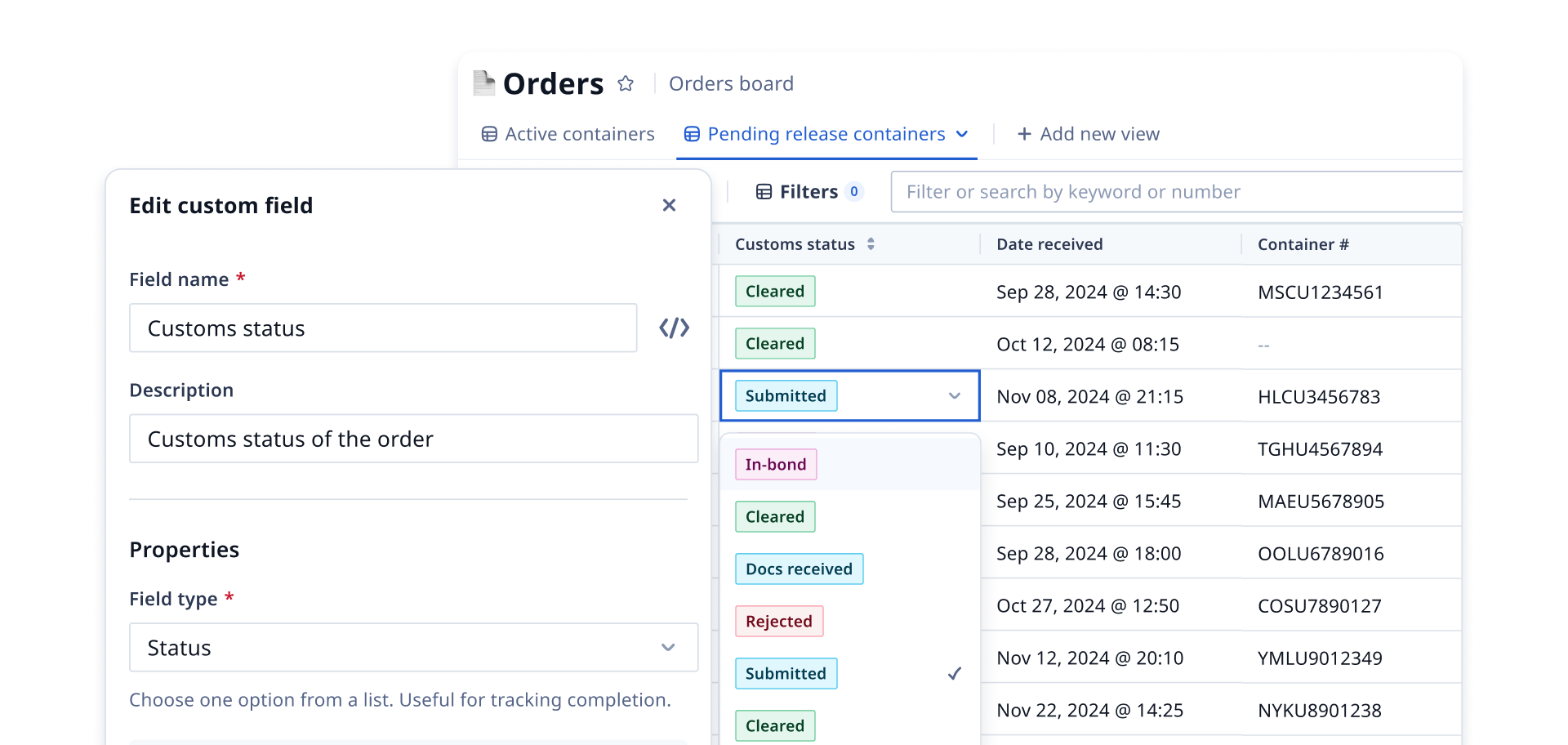 Screenshot of Object Builder interface showing customizable fields and workflow options
